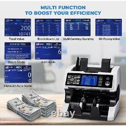 Money Counter Machine Mixed Denomination, Serial Number, Multi Currency