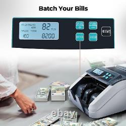 Money Counter UV MG IR Counterfeit Bill Detector Currency Cash Counting Machine