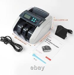 Money Counter UV MG IR Counterfeit Bill Detector Currency Cash Counting Machine