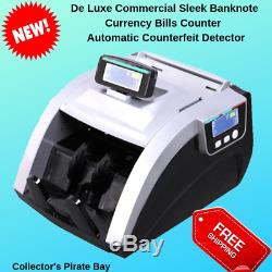 Money Sleek Banknote Counter Currency Bills Automatic UV MG Counterfeit Detector