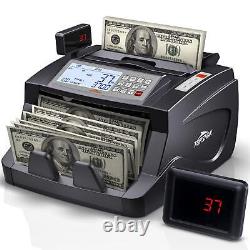 Mult-Currency Money Counter Machine 3 Screen Display Counterfeit Detection