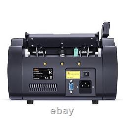 Mult-Currency Money Counter Machine 3 Screen Display Counterfeit Detection