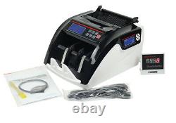 Multi-Currency Automatic Bill Money Counter Machine Counterfeit Detector UV MG