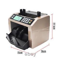 Multi-Currency Cash Banknote Money Bill Counter Counting Machine LCD MG D0V4