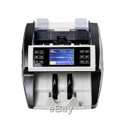 Multi-Currency Cash Banknote Money Bill Counter Counting Machine UV MG LCD G4E4