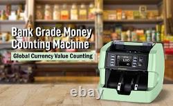 NUCOUN Money Counter Machine Mixed Denomination Bill Value Counting 32 Currency