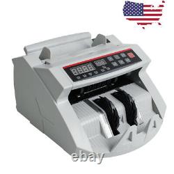 New Money Bill Cash Counter Bank Machine Currency Counting UV MG Counterfeit HOT