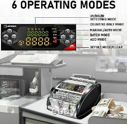 New Money Bill Currency Counter Counting Machine, Counterfeit Detector UV m 07