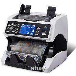 New Multi-Currency Combination Vertical Banknote Counter Dual CIS Image Scanning