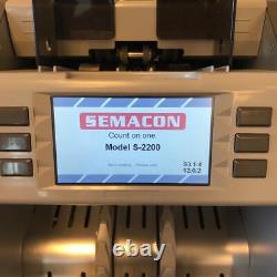 New Semacon S-2200 Bank Grade Single Pocket Currency Discriminator
