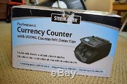 New Steelmaster Professional Currency Counter with UV/MG Counterfeit Detection