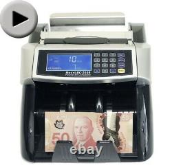 Polymer & Paper Canadian & USD Currency Bill Counter Plastic Money Banknote CAD