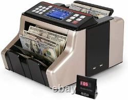 Portable Automatic Bill Money Cash Counter Currency Counting Bank Machine UV/MG