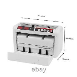 Portable Bill Counter Uv & Mg Detection Money Counting Machine 800pcs/Min