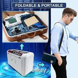 Portable Money Counter Machine 800 Bills/Min for USA/EUR Currency, Tickets