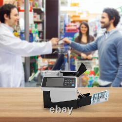 Portable Money Counter Machine Counting Counterfeit Checking UV MG IR Currency