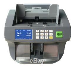 Premium Bill Counter Banknote Cash Money Currency Counterfeit Machine, SEE VIDEO