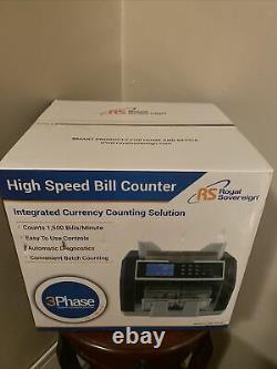 ROYAL SOVEREIGN RBC-ED250 High Speed Currency Counter Open Box
