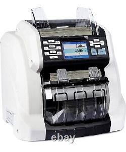 Ribao BCS-160 2-Pocket Mixed Currency Value Counter, Sorter Buld-in Dust Cover