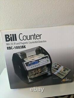 Royal Sovereign RBC-1003BK High Speed Integrated Currency Bill Counter UV MG IR