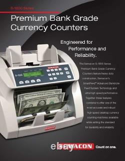 S-1615 Ultra High-Speed Premium Bank Grade Currency Counter with Ultraviolet Cou