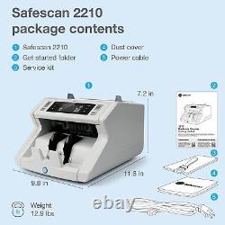 Safescan 2210 Money Counter Machine Counterfeit Detection Multi-Currencies