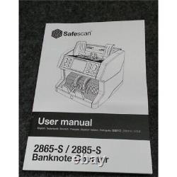 Safescan 2885-S Money Counter Machine, with Counterfeit Detection Multi-Currency