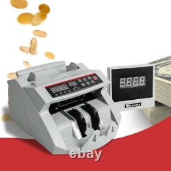 Safty Money Bill Cash Counter Bank Machine Currency Counting UV MG Counterfeit