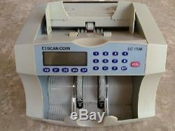 Scan Coin SC1500 Currency Counter / Fast Cash Counting