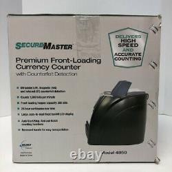 Secure Master Model 4850 Currency Counter New MMF2004850C8 078541176096