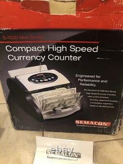 Semacon S-1000 Mini Series S-1015 Compact High Speed Currency Counter With UV