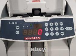 Semacon S-1200 High-Speed Bank Grade Currency Counter TESTED