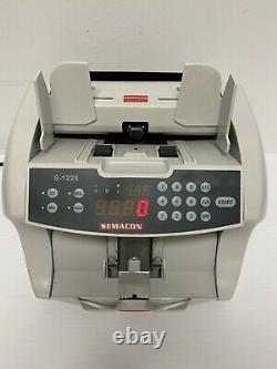 Semacon S-1225 High-Speed Bank Grade Currency Counter with Ultraviolet and Magne