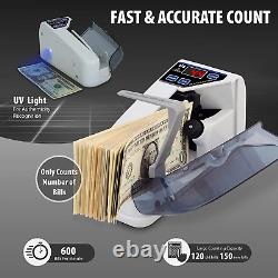 Small Portable Money Counter Machine, Counterfeit Detection Currency Counter
