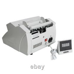 US Money Bill Currency Counter Counting Machine Counterfeit Detector UV MG Cash