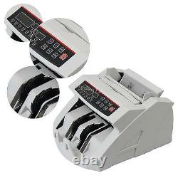 USA Money Bill Currency Counter Counting Machine Counterfeit Detector UV MG Cash