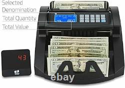 ZZap Bill Value Counter & Counterfeit Detector Money Cash Currency Machine